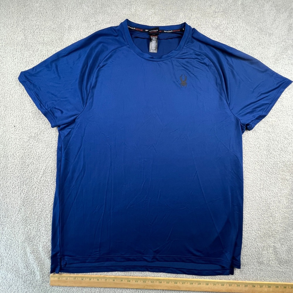 Spyder Active Mens Blue Performance T-Shirt Short Sleeve‎ XXL SPM231U